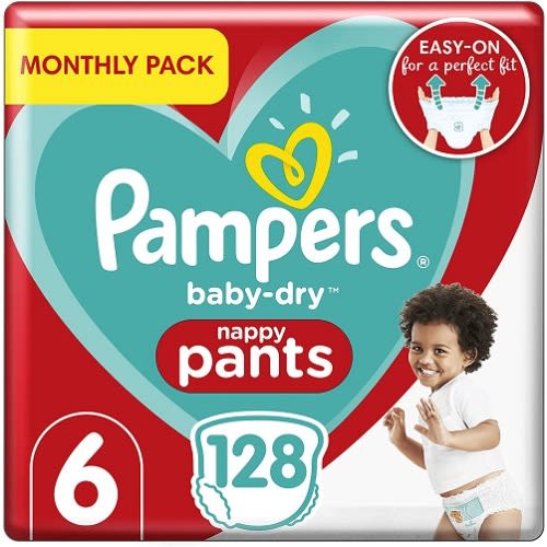 Baby Dry Pants Size 6 - 128 Counts