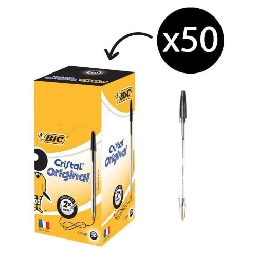 Bic Biro - Black - 50pcs