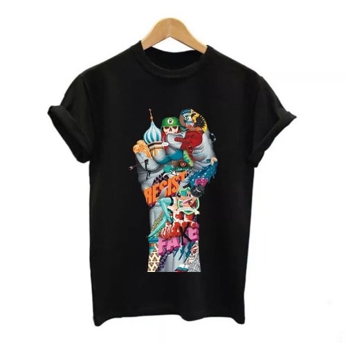 Hand Print T-Shirt - Black