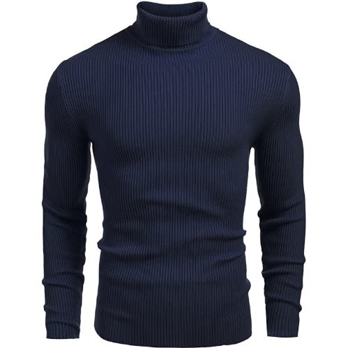 Men Turtleneck Long Sleeve T-shirt