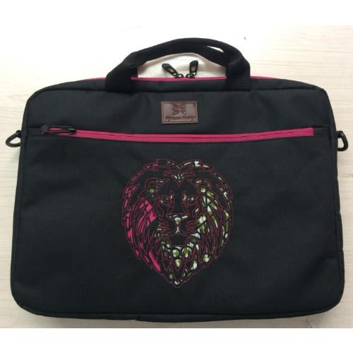 Oju Laptop Bag with Ankara Detail