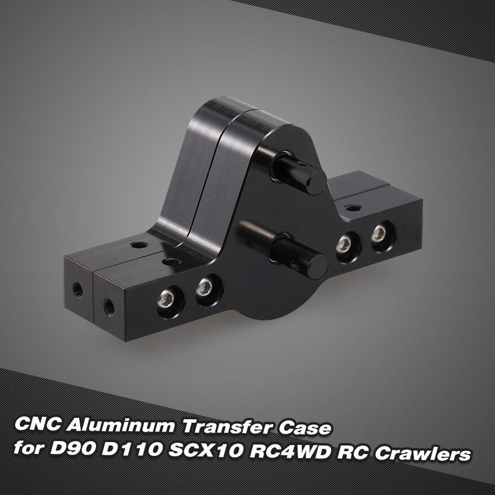 CNC Aluminum Transfer Case for D90 D110 SCX10 RC4WD RC Crawler Trucks
