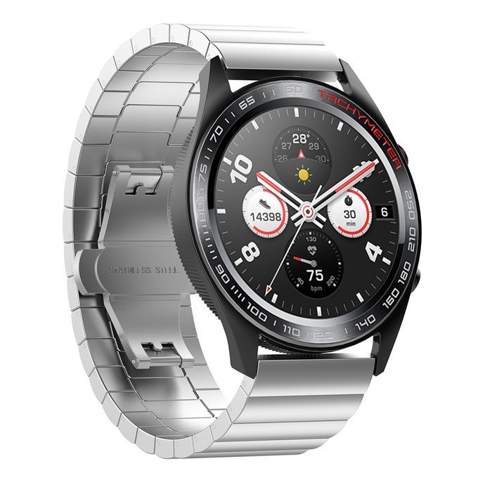 22mm Metal Bracelet Wrist Watch Band For Huawei Hornor Magic Silver