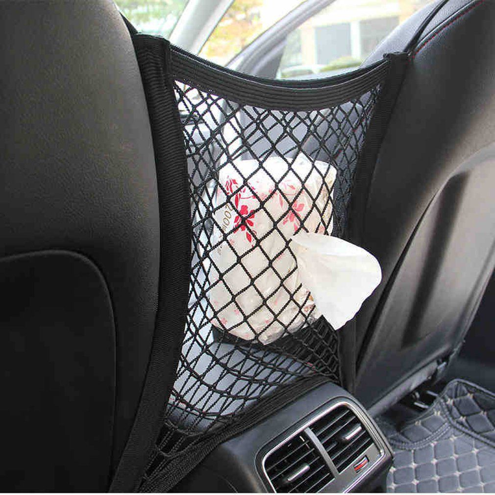 Car Tidy Cargo Rear Trunk Seat Storage Organizer Pocket Elastic Mesh Net Bag