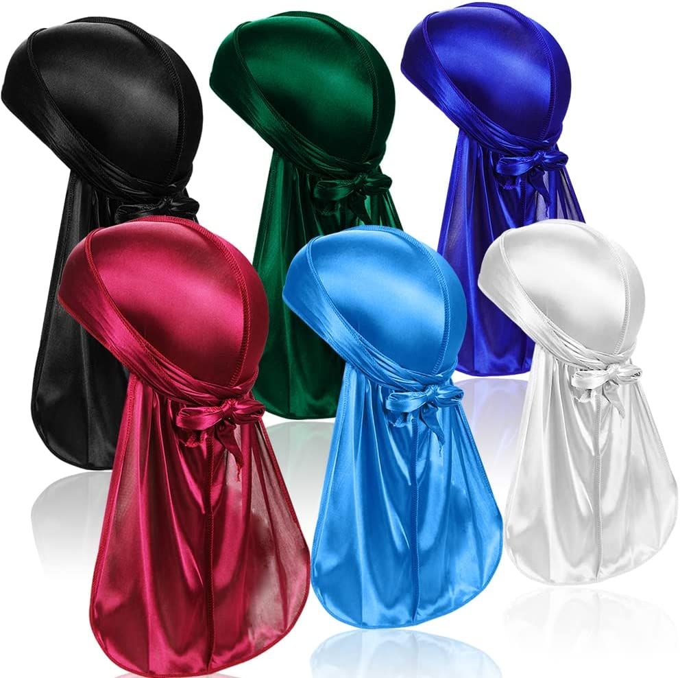 6in1 Durag Premium Quality Silk Durag Ultra Soft