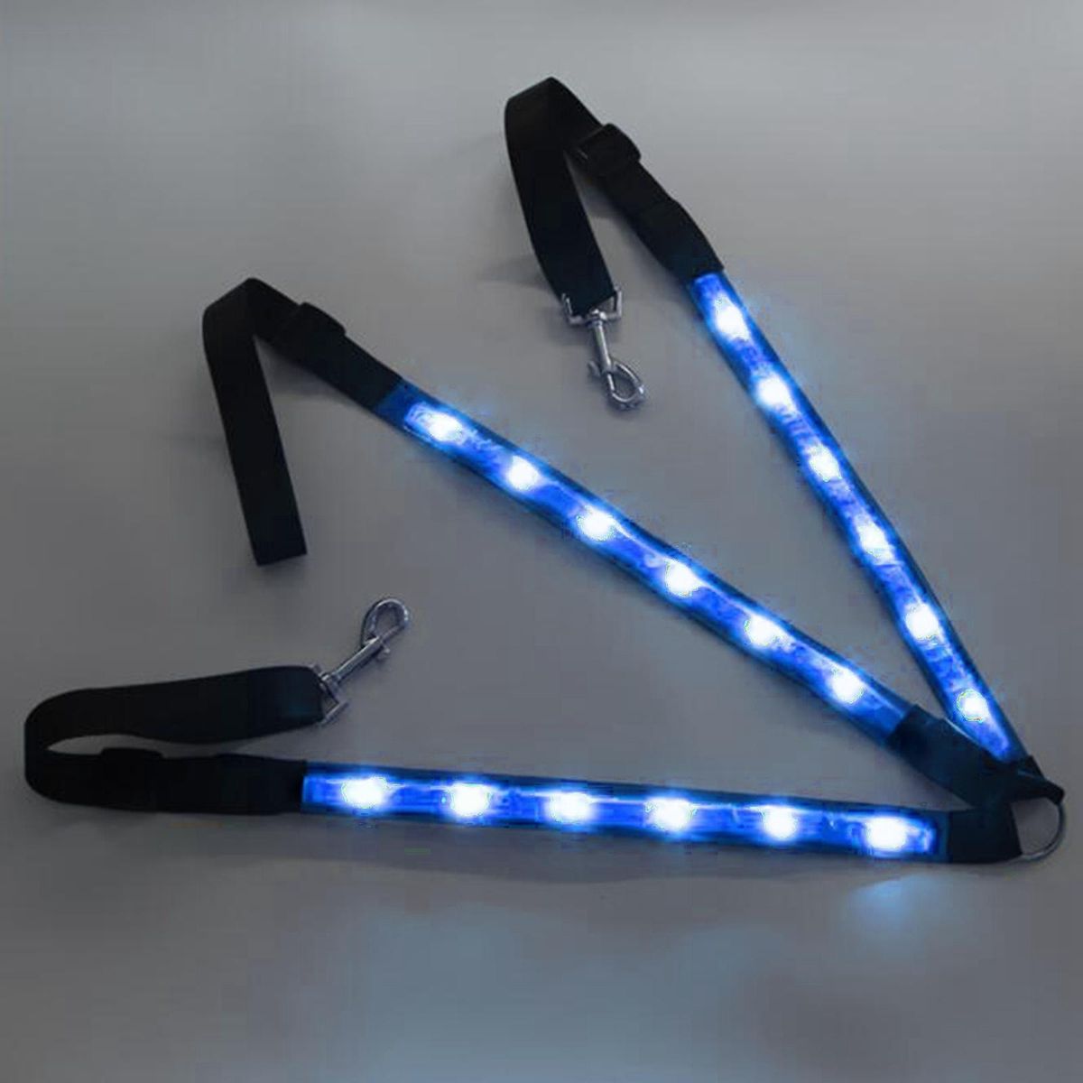 LED Horse Collar Breastplate Hi-Visible Saddle Halter For Blue