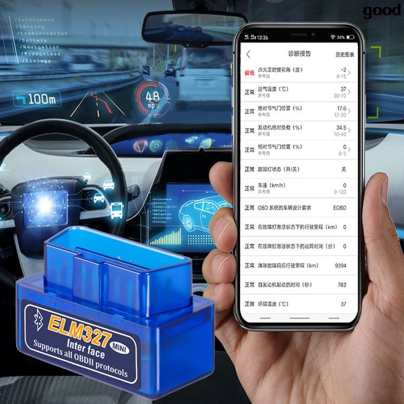 Obd2 Scanner Bluetooth V1.5 Car Diagnostic Tools For Toyota