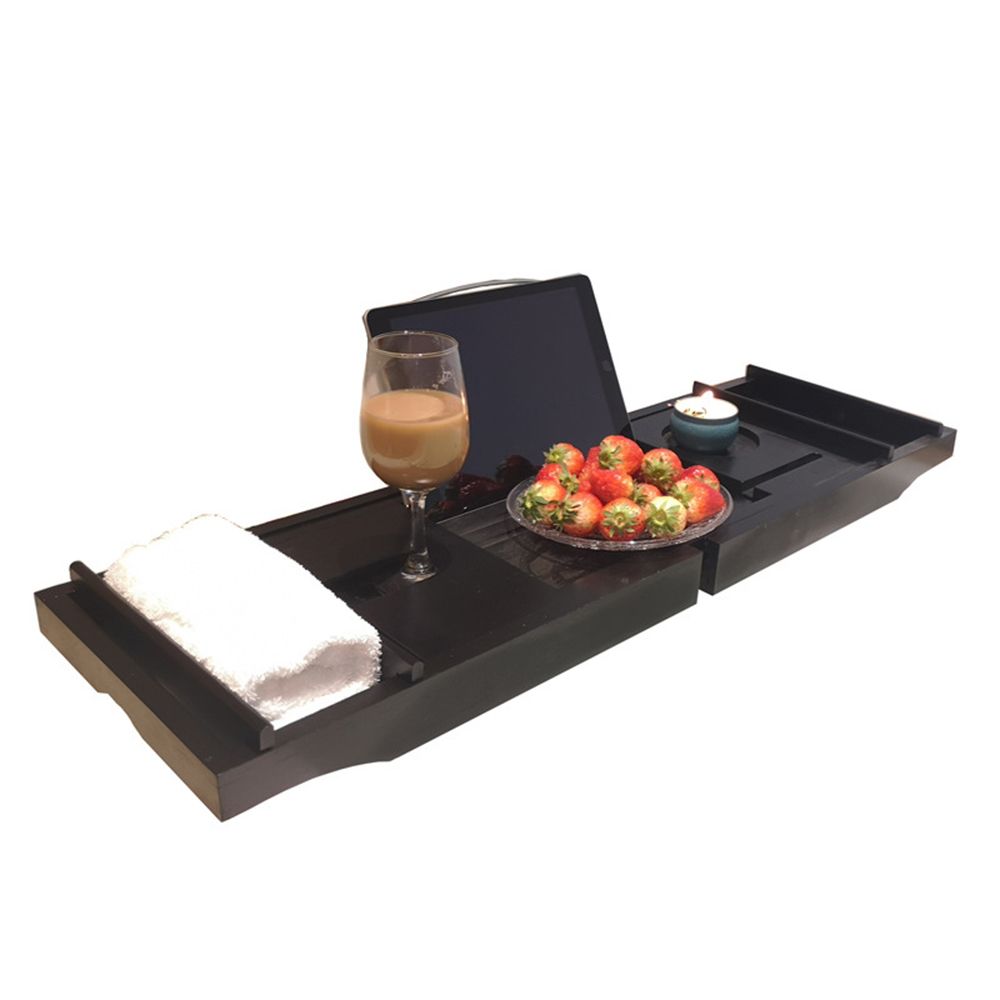 Bathtub Caddy Tray Bamboo Spa Bathtub Caddy Organizer Book