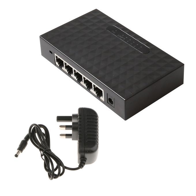 5-Port 10/100/1000Mbps Gigabit Desktop Switch Fast Ethernet Network