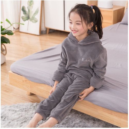 Coral Velvet Pajamas Baby Home Warm Pajamas
