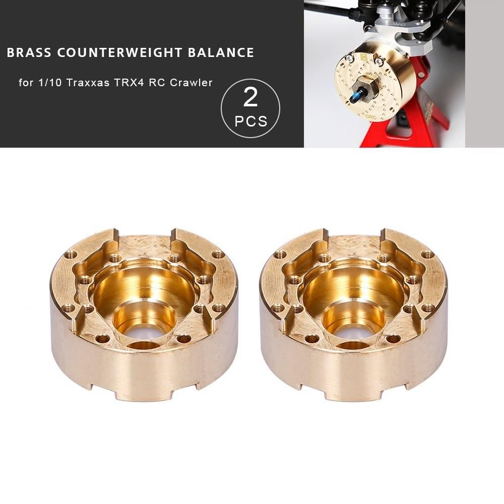 For 1/10 Traxxas TRX4 RC Crawler Brass Counterweight Balance Rim Weight Balancer 2PCS