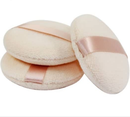 6 PCS PURE SOFT COTTON  POWDER PUFF