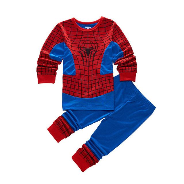 Baby Girls Clothing Pajamas Set Cartoon Spiderman Cars Anna Elsa Pajama Sets