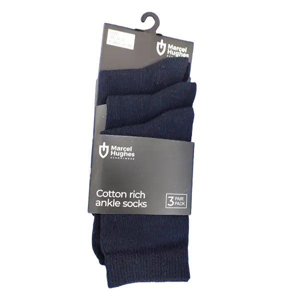 Boys Ankle Navy Socks