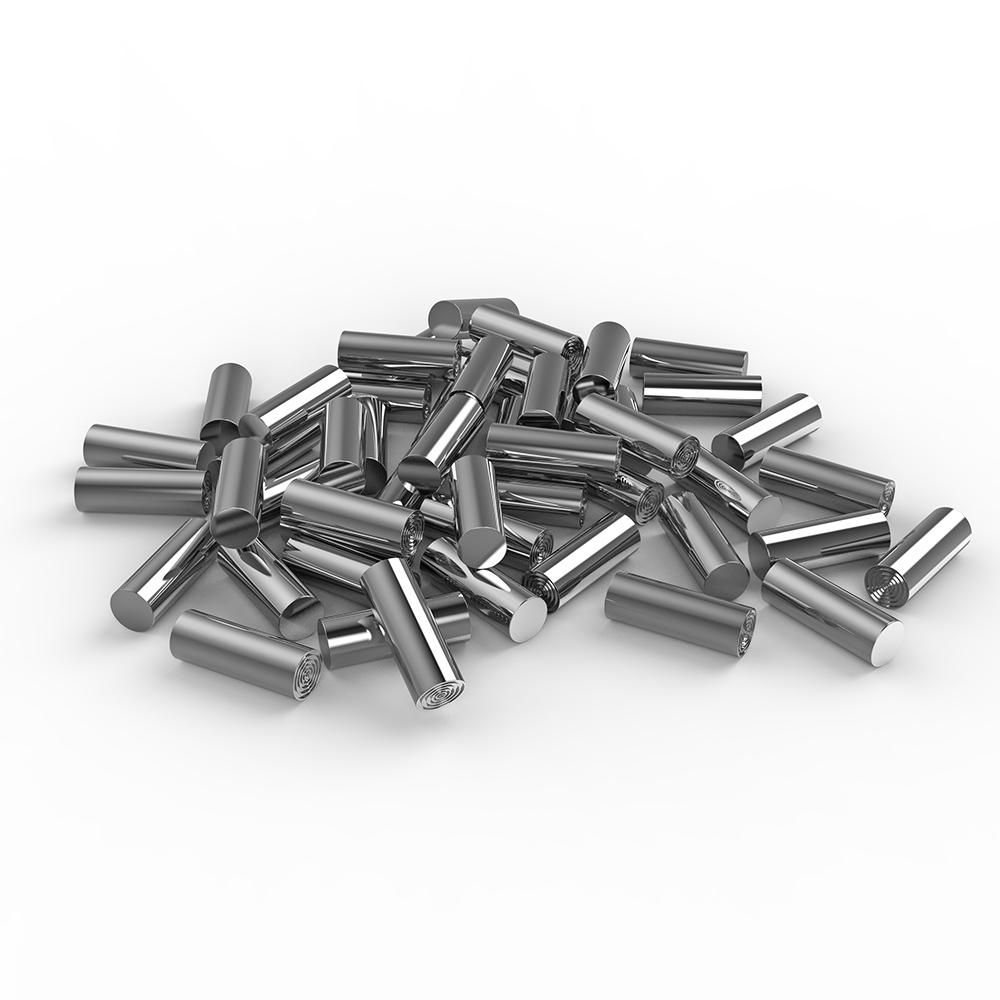 50pcs Nickel Plated Humbucker Pickup Pole Slug Polepiece Rods Cylinder Bar 18 * 7mm for Electric Bass Accessories Parts
