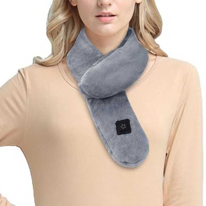 Heated USB Neck Scarf Cold Protection Adjustable For Winter Camping