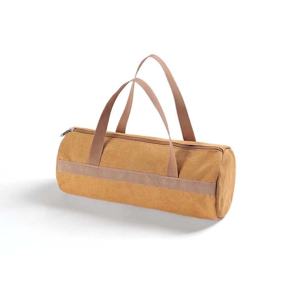 Outdoor Camping Tent Peg Ground Nail Storage Bag Tent Hammer Long Ground Nail Storage Bag Portable Canvas Tent Install Tools Organizer