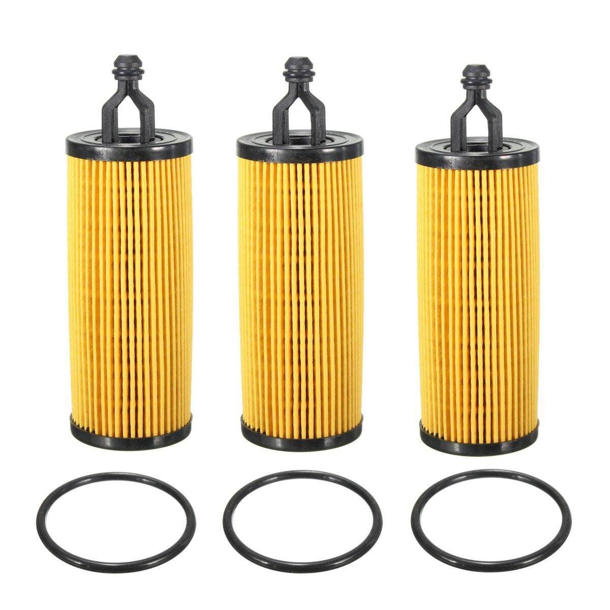 3x Oil Filter Gaskets Cleaner For Ram Chrysler Dodge Jeep 3.2 3.6 Liter #68191349AB,68191349AA