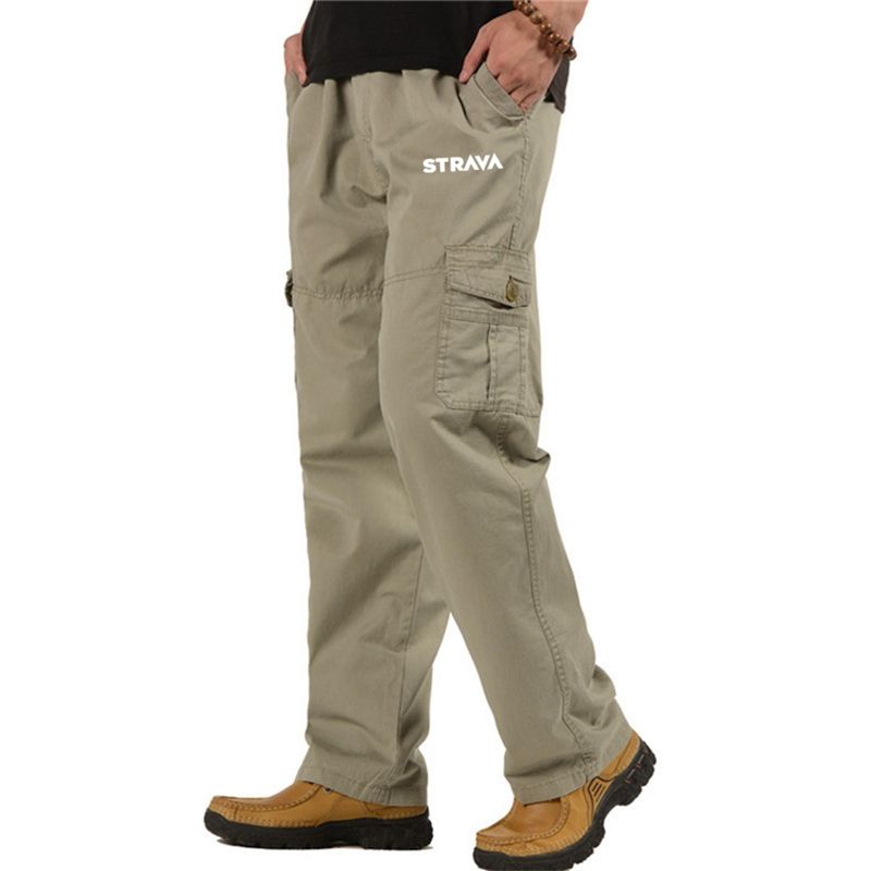 Men's Bike Cargo PantsSports Mountain Bike Trousers Thin Military Style Cotton Large Size For Men Gray B
