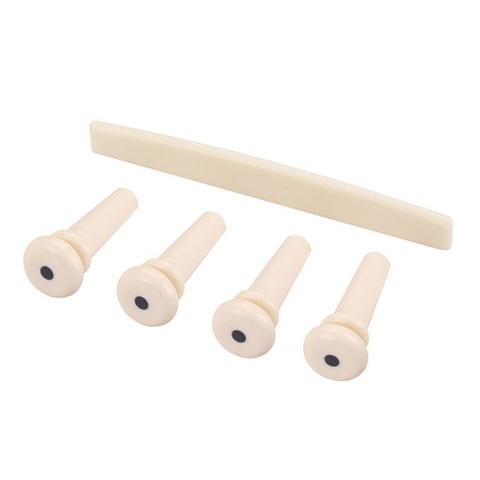 Replacement Acoustic Bass Guitar Bridge Pins Saddle For Music Lover
