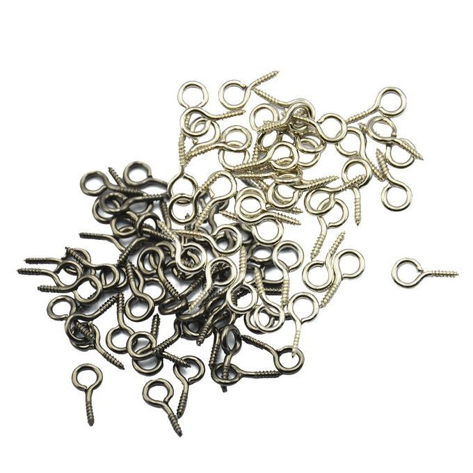 100pcs Screw Eyes Pin Findings For Clay Jewelry Mini Corked Bottle