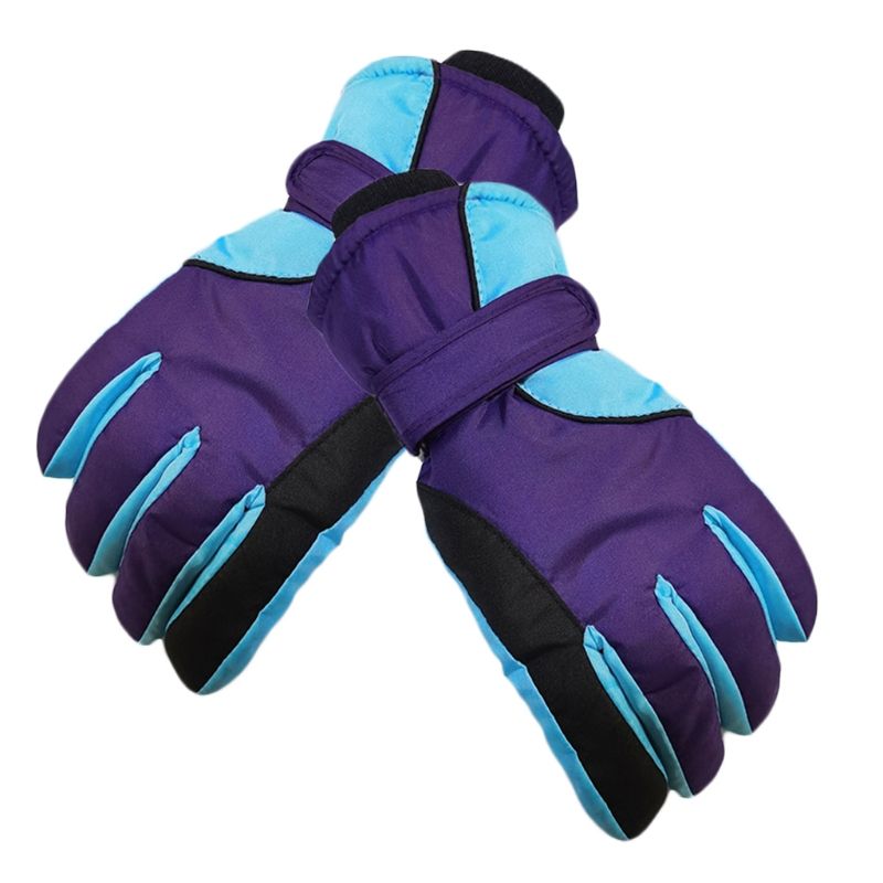(DP)Men Women Couple Waterproof Winter Ski Gloves Cotton Warm Skiing Gloves Windproof Snow Mit GRE