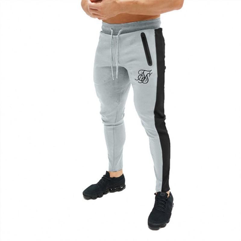 Sik Silk-High Quality Polyester Pants for Men Informal Shutters for Fitness Training Daily Sports Pants for Jogging