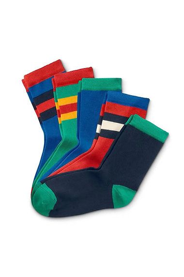 Boys 5 Pairs Of Socks, Multicolour