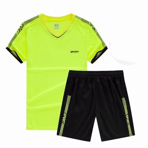 Sports T Shirt Shorts Unisex Men Women Soccer Jersey Set