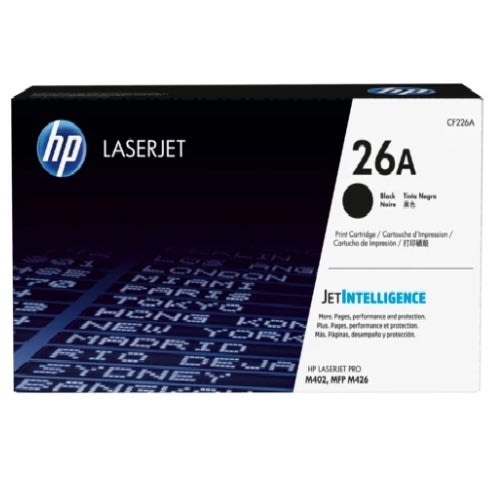 HP Laserjet Toner Cartridge - Cf226a - 26a- Black