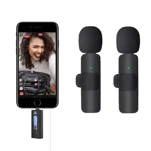 Double Wireless Lapel Microphone For Micro Usb Android Phones