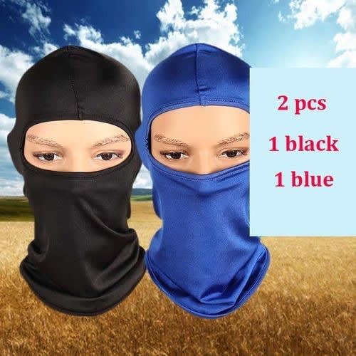 Anti-dust Face Mask 2 Pcs - 1 Black & 1 Blue