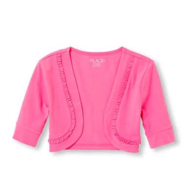 Girls' Elbow Sleeve Bolero - Pink