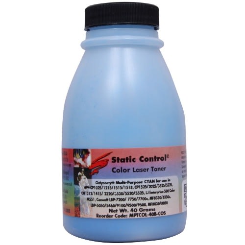 Static Control Toner –Cyan