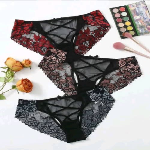 Set Of 3 Net Panties