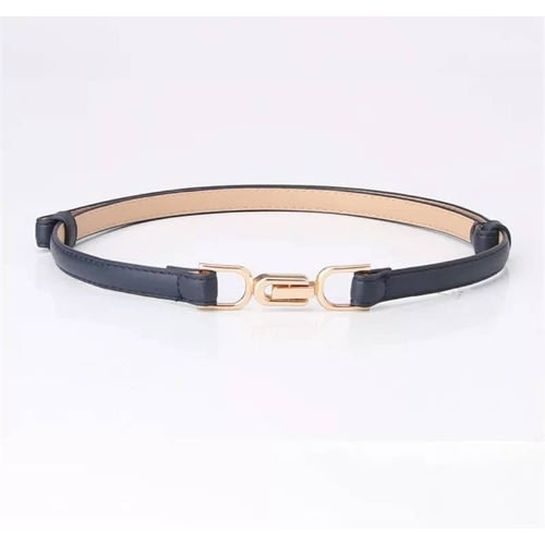 Slim Clip On Belt- Navy Blue