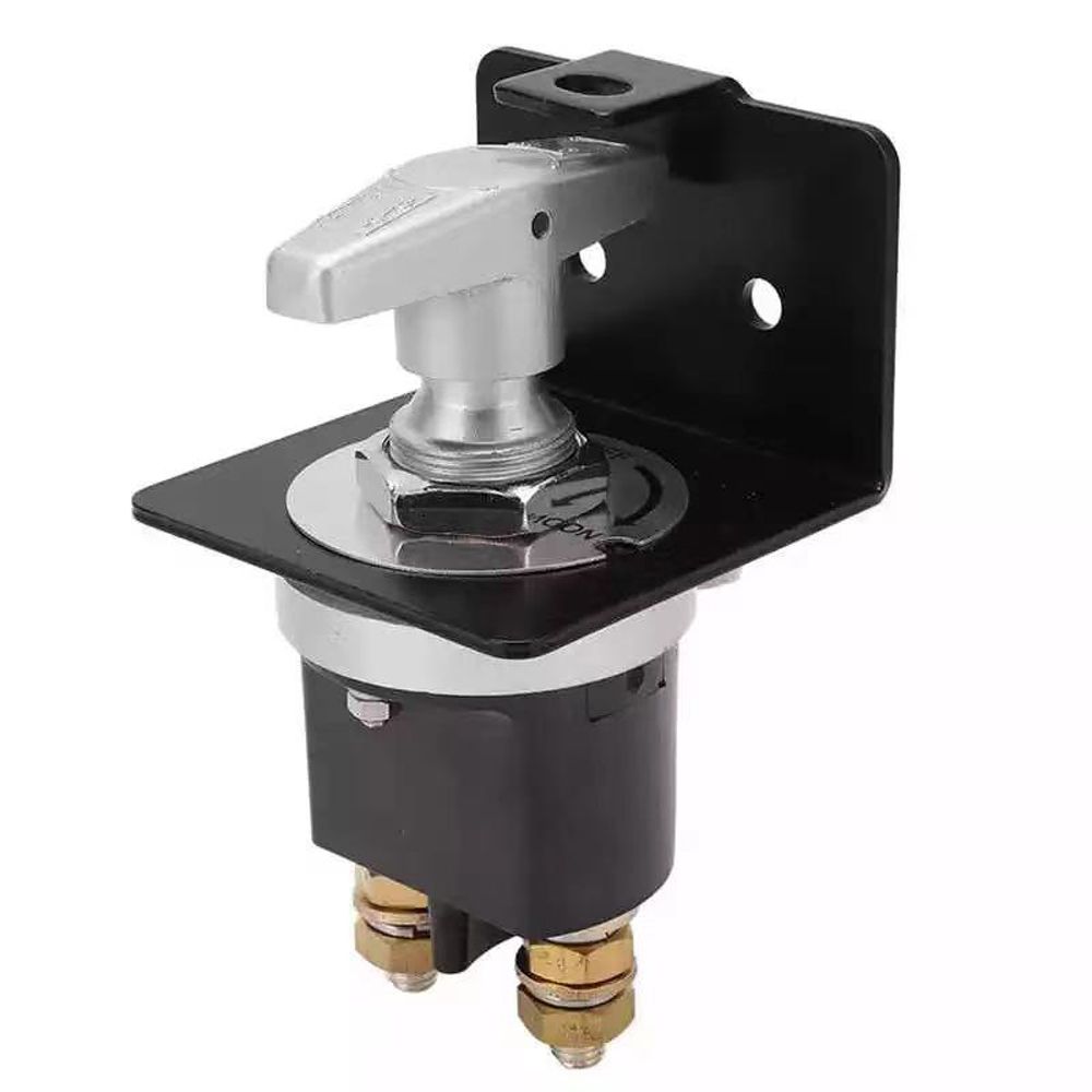 Battery Disconnect Switch With Lock-Out Plate Fixed Handle