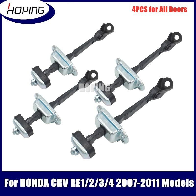 Hoping 4PCS Car Door-Check S Stopper Door Checker For Honda For CR-V CRV 2007 2008 2009 2010 2011
