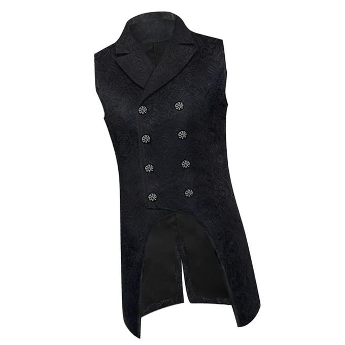Mens   Tuxedo      Pirate   Waistcoat   Gothic   Tailcoat   Costume XL
