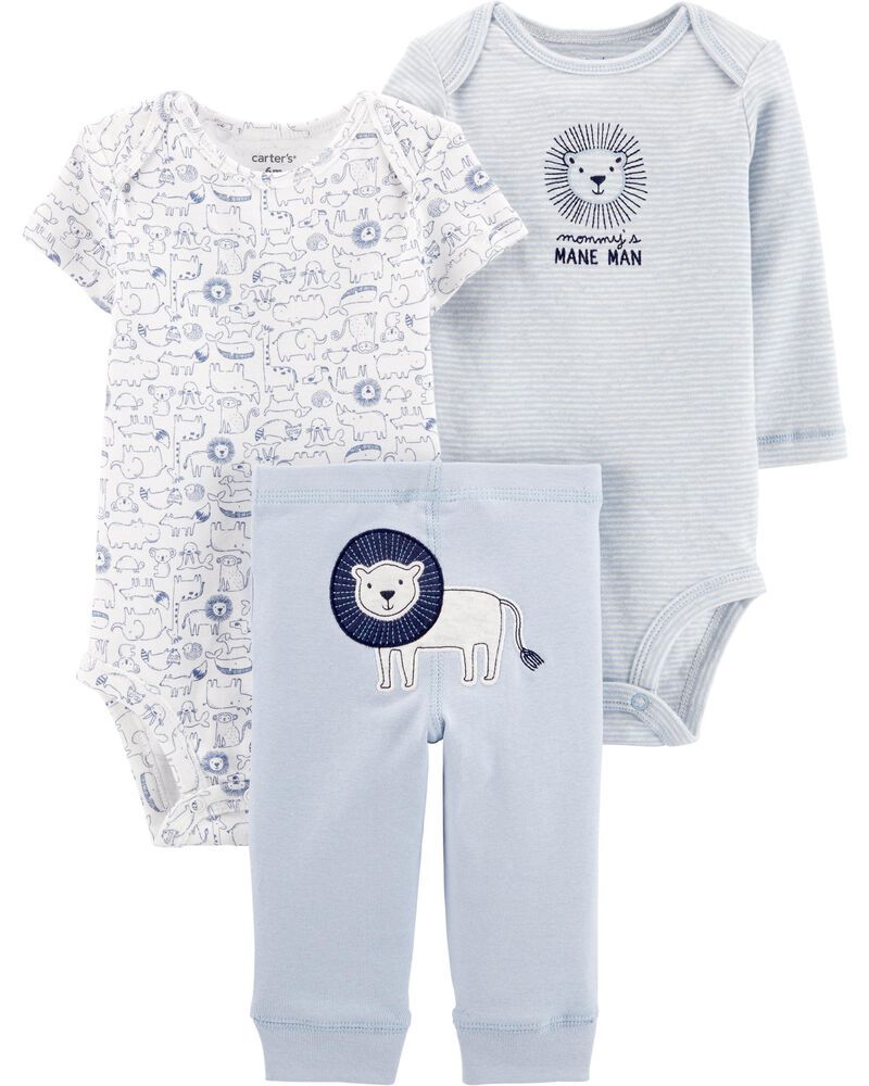 Baby Boys 3-Piece Lion Little Character Set