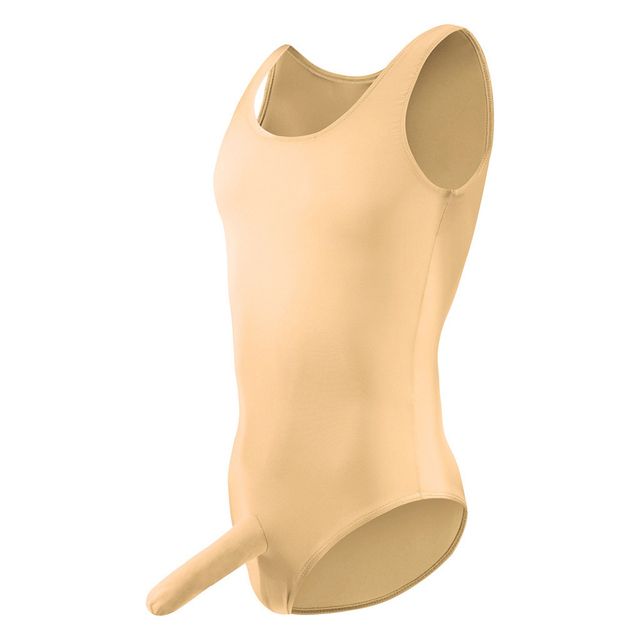 Mens Y Elephant Nose Underwear Bodysuit Body Shaper Slimming Undershirt Leotard