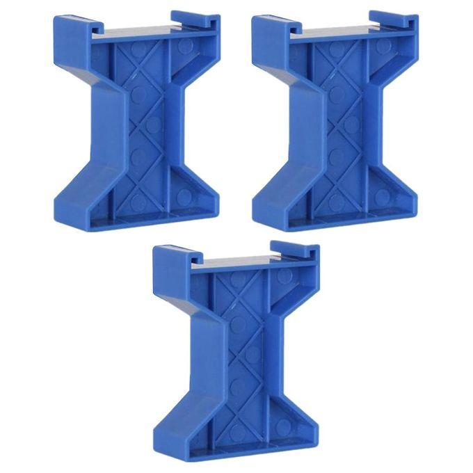 3pcs Train Bridge Piers Railway Accessories Compatible Style A Blue