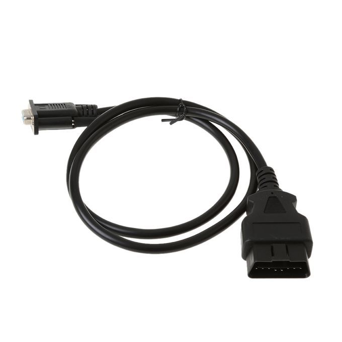 OBD2 16Pin To DB9 9pin Serial Port RS232 OBD 2 Adapter Cable Car