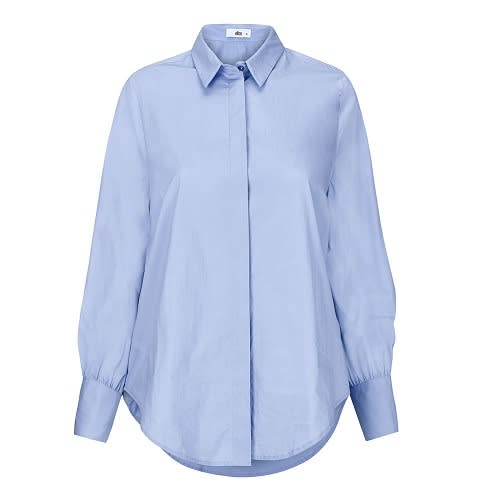Hulda Crisp Cotton Blouson Shirt
