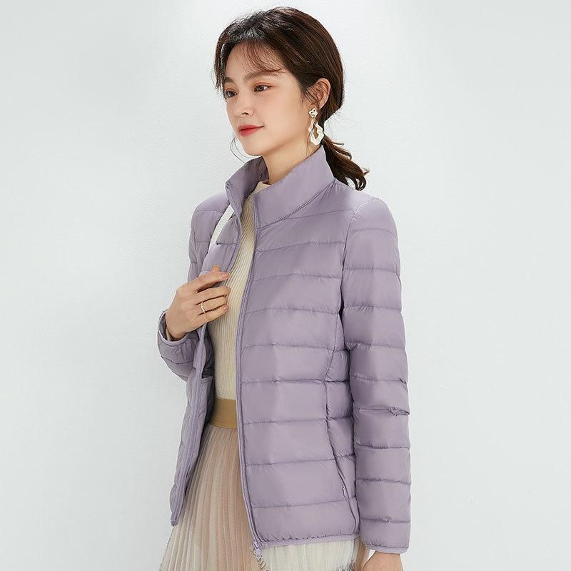 Cold Winter Siyu Women's 90 down Light and Thin Down Standing Collar Women's Standing Collar Light