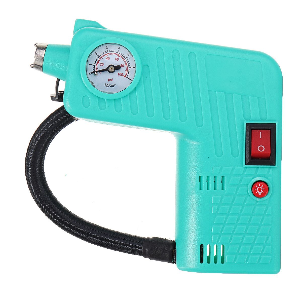 12V Portable Air Compressor Cordless Electric Auto Car Bike Tire Inflator [Green]