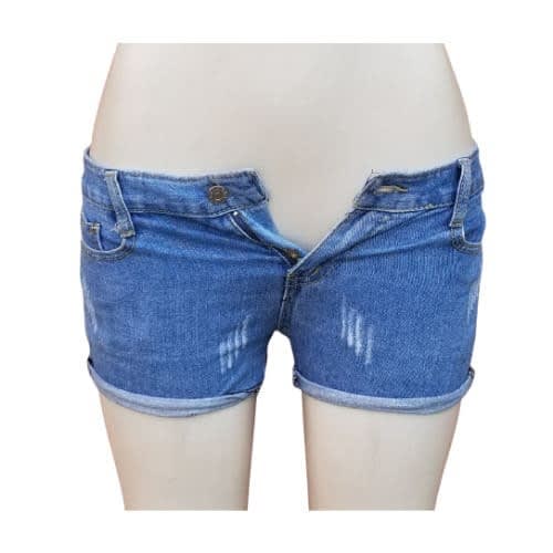Ladies Denim Short- Blue