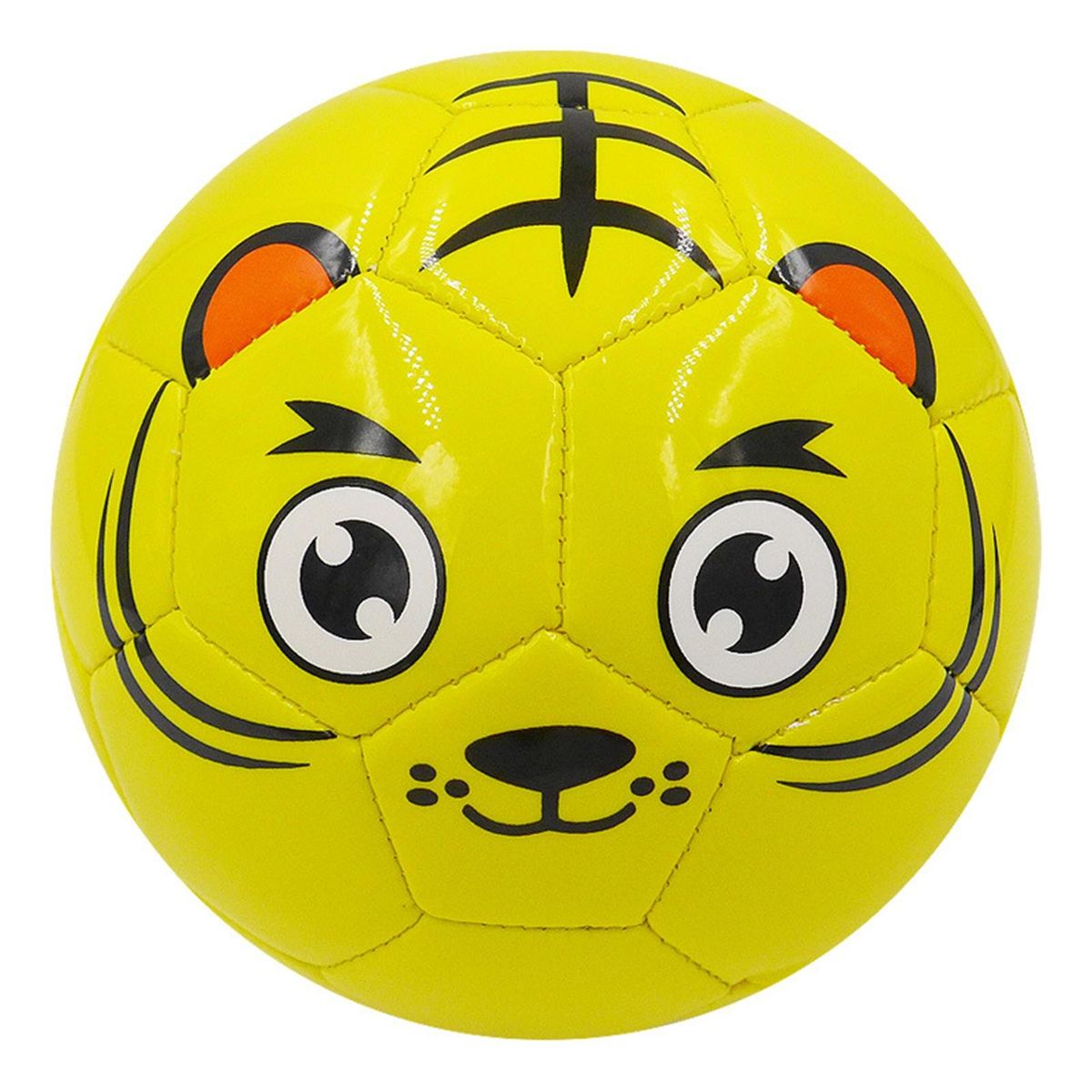 Animal Print Soccer Ball Wildlife Fun Football Durable Pvc for Kids Yellow