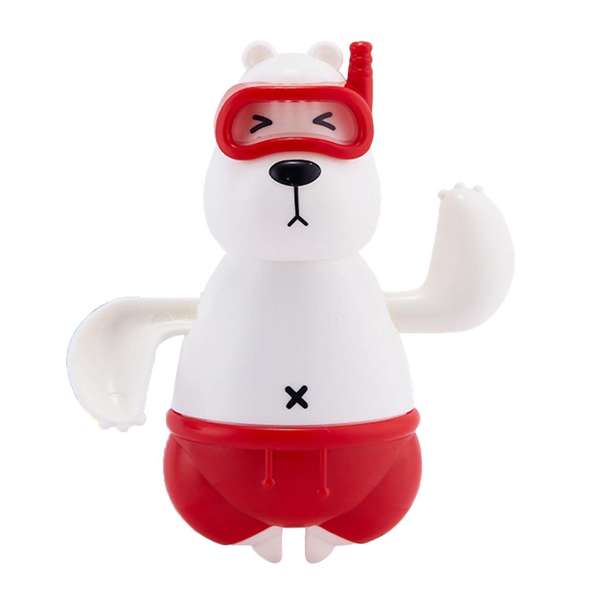 Water Play Toys for Kids Adorable Polar Bear Bath Toy Fun Rotating Red
