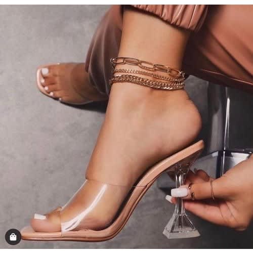Pretty Women Transparent Heel Slippers